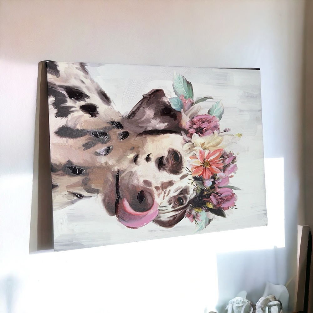 Boho Dalmatian Canvas